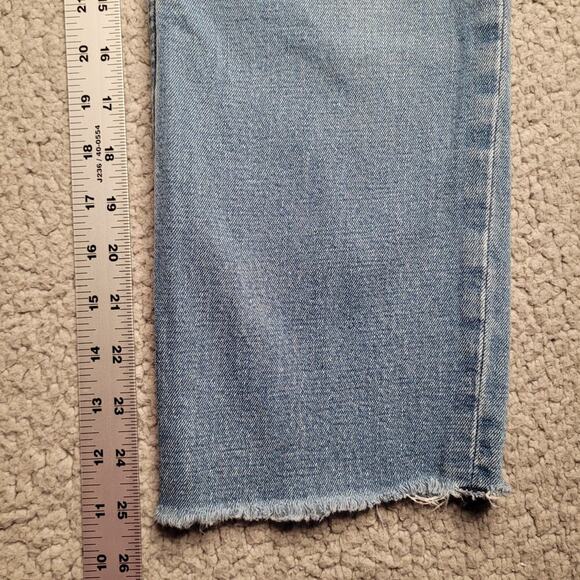 Abercrombie & Fitch Jeans Womens 0 Regular Blue Zoe Natural Rise Ankle Straight - Picture 8 of 8